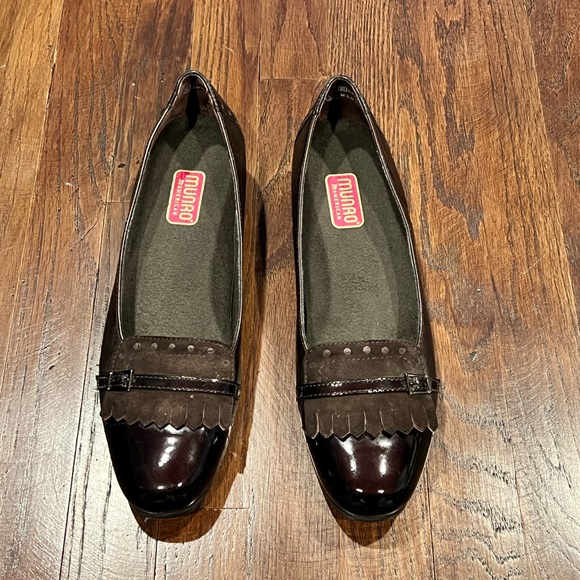 MUNRO AMERICAN WOMENS SHOES BROWN BRONZE LEATHER BLOCK HEEL - Picture 3 of 7